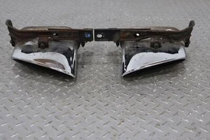 06-12 Bentley Flying Spur Pair LH&RH Exhaust Tips W/Brackets (Weathered Chrome) - Picture 1 of 13