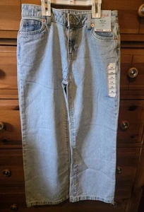 Nuevos Jeans Cat & Jack Azul Claro Pierna Ancha Cintura Ajustable Unisex Niños Talla 10 - Imagen 1 de 6