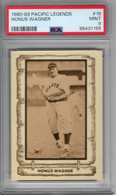 1980-83 ЛЕГЕНДЫ ТИХООКЕАНСКОГО РЕГИОНА NO18 ХОНУС ВАГНЕР PSA - Изображение 1 из 2