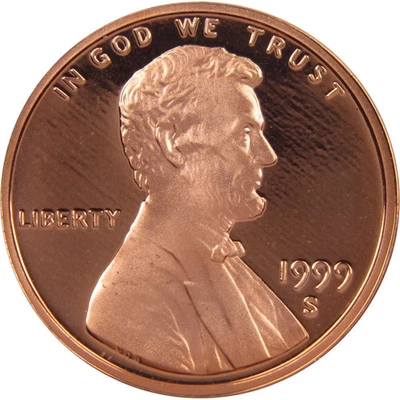 Moneda de centavo Lincoln Memorial Cent 1999 S prueba de elección coleccionable con envío gratuito Foto 1 de 2
