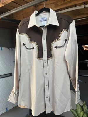 H BAR C WESTERN SHIRT SAN GABRIEL SIZE 16 EXCELLENT CONDITION MADE IN THE USA - Image 1 of 3