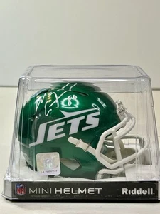 Wayne Chrebet Autographed Signed New York Jets Mini Helmet Beckett Certified - Picture 1 of 6