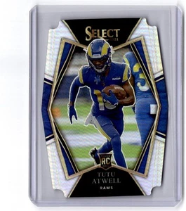 2021 Panini Select Tutu Atwell RC #161 Silver Prizm Die Cut Los Angeles Rams - Picture 1 of 2