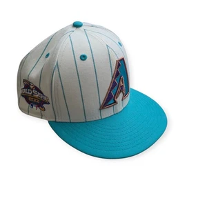 Diamondbacks Deckel New Era x MLB Off White Nadelstreifen eng anliegende Mütze Gr. 7,5  - Bild 1 von 11