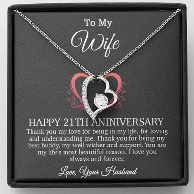 21th Anniversary Gift For Wife, 21 Year Anniversary Gifts, 21th Wedding Annivers - Image 1 of 4