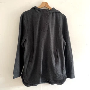 BAM Bamboo Clothing Sweater Size 16 Grey Long Sleeve Hooded Jersey NWT - Imagen 1 de 9