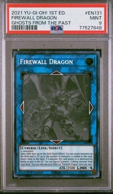 PSA 9 Firewall Dragon GFTP-EN131 Ghosts From The Past English 2021 Yugioh Card - Image 1 of 2