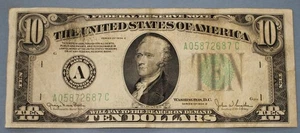 Vintage 1934-D $10 Ten Dollar Bill - Picture 1 of 3