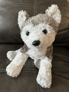 Ty Classic 2001 SLUSH Husky Puppy Dog Malamute Gray White Plush Stuffed Animal