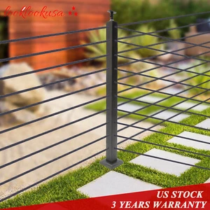 Moderno poste de barandilla de acero inoxidable de 36""x2''x2"" poste de esquina - Imagen 1 de 27