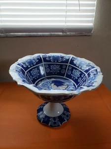 Blue and white fruit bowl - Picture 1 of 7