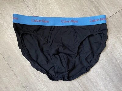 RARO NUEVO EN CAJA DE COLECCIÓN Calvin Klein Para hombres Pro Elastizado Calzoncillo de Cadera Negro Mediano U1321 Foto 1 de 4