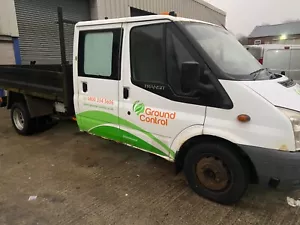 2011 61 FORD TRANSIT DOUBLE CREW CAB TIPPER MK7 2.4 TDCI T350 LWB 7 SEATER MOT - Picture 1 of 9