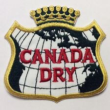 VINTAGE 1970s/80s CANADA DRY GINGER ALE POP SODA ADVERTISING JACKET PATCH 3 1/2”