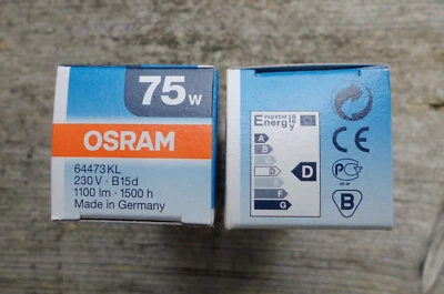 Osram Halolux Ceram 64473KL Glühbirne 75 W klar B15d - Bild 1 von 2