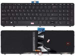 US version - Tastatur mit Beleuchtung, ohne Maustick kompatibel mit 733688-041 - Bild 1 von 5