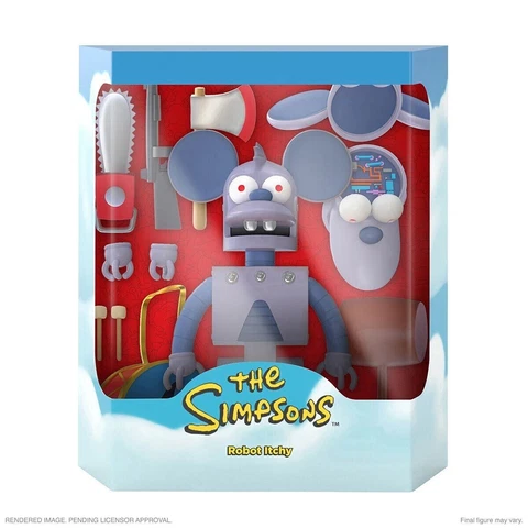 Super7 Ultimates 7-inch Series The Simpsons - Itchy Robot NEW! Cover