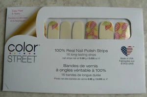NEU Color Street AS IT FERNS OUT, grün, pink + 100 % echte Nagellackstreifen 16 Stück - Bild 1 von 4