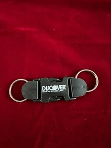 Discover Financial Services Karte schwarz doppelt auseinanderbrechen Kunststoff Schlüsselanhänger 4" - Bild 1 von 2