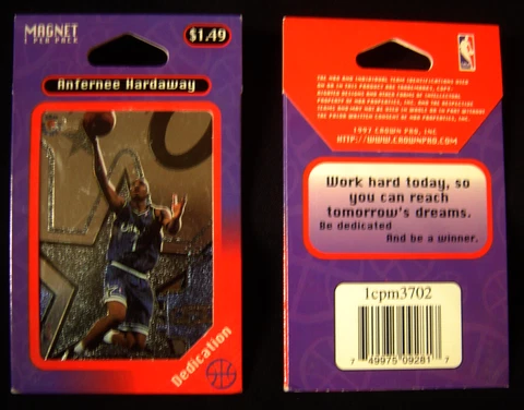 1997 Crown Pro NBA Anfernee Hardaway Magnet 1cpm3702 NIP Cover