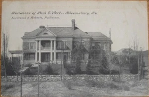 1909 PC: Paul E. Wert Home - Bloomsburg, Pennsylvania PA - Bild 1 von 1