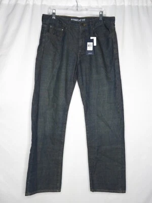 NWT CHAPS DARK WASH REPLENISHM STRAIGHT FIT JEANS SZ 34 X 32 #Z644 - Image 1 of 2