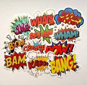 Comic Quote Stickers Style 20/50 Sticker For Laptop Scrapbooking Card Making Car - Picture 1 of 10