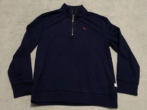 Tommy Bahama Sweater Boys Youth Medium 7-8 Blue 1/4 Zip Pullover Sweatshirt - Picture 1 of 15