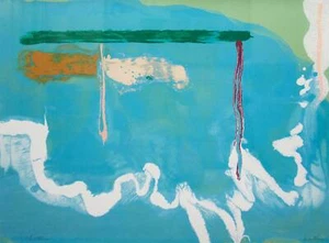 Skywriting von Helen Frankenthaler als HIQU Kunstdruck auf Leinwand - Bild 1 von 2