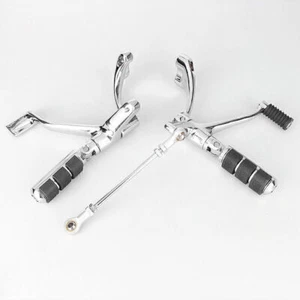 Forward Control Foot Peg Lever Linkage Fit Harley Sportster XL883L XL1200T 14-17 - Picture 1 of 1