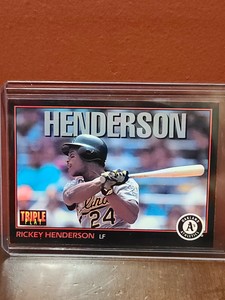 Rickey Henderson 1993 Leaf Triple Play #219 CARD