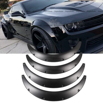 4X 35" For Chevrolet Camaro Universal Fender Flares Wheel Arches Wide Body Kit - Image 1 of 4
