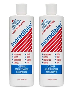 Incredible Stain Remover 16 Fl Oz Pack of 2 Tough on Stains Safe for Family Pets - Picture 1 of 7