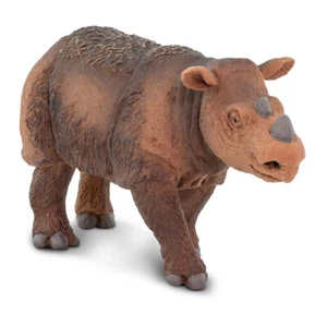 Figura retirada de rinoceronte de Sumatra por Safari Ltd 100103 NUEVO - Imagen 1 de 2