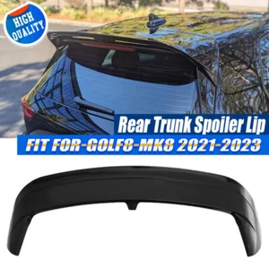 Glossy Black Rear Trunk Boot Spoiler Wing Lip For VW Golf 8 MK8 GTI 2021-2024 - Picture 1 of 13