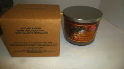 Avon Hot Apple Cider 3-Wick Candle with Lid-Brand New in Box!! - Image 1 of 3
