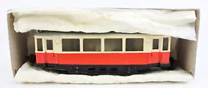 VINTAGE HAMO HO SCALE DIECAST ROT/CREMEBETRIEBENER TROLLEY DC 2-SCHIENEN - Bild 1 von 8