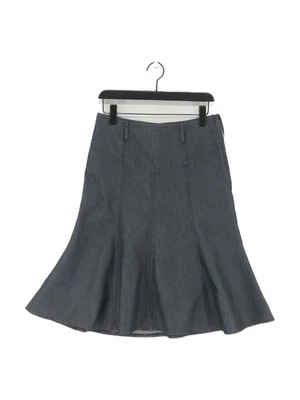 Rocha.John Rocha Women's Midi Skirt UK 10 Blue Cotton - Image 1 of 4