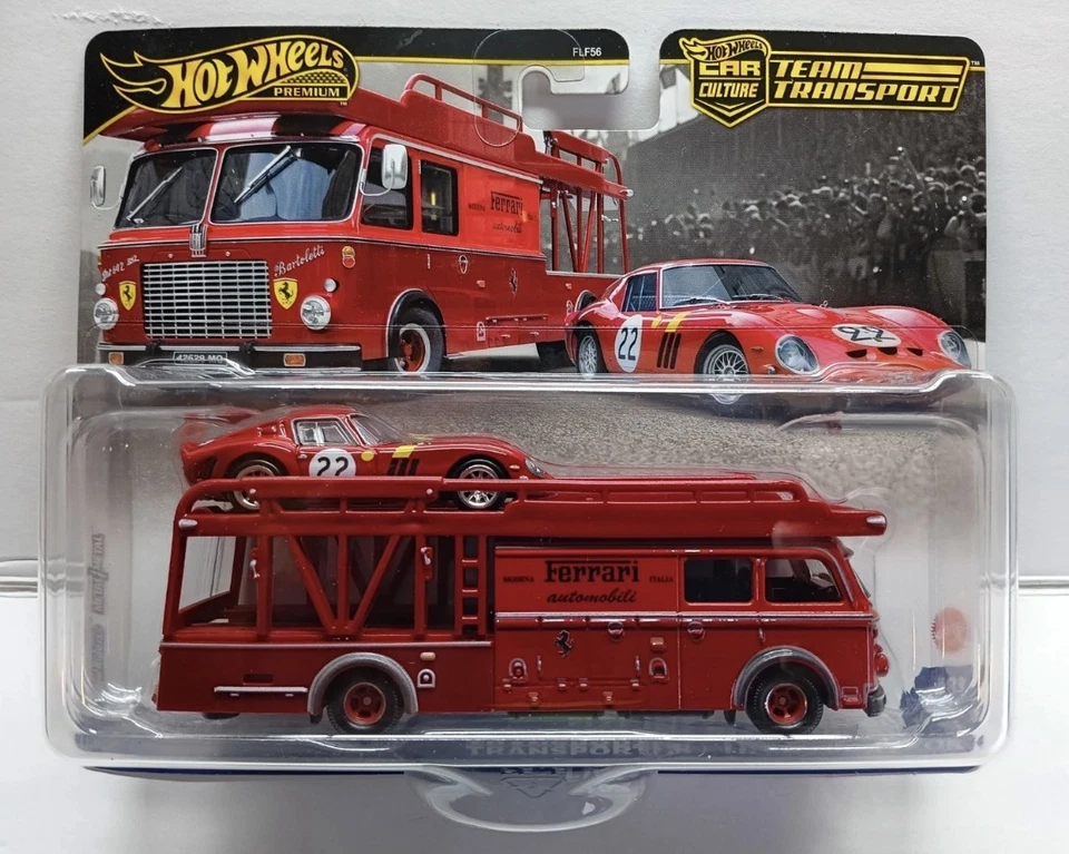 Hot Wheels Ferrari Team Transport 250 GTO Fiat 642 Bartoletti Hauler Car Culture - image 1 of 1