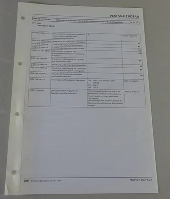 Esquemático Mercedes-Benz W204 Innenraumschutz Y Remolque Protección Tipo - Imagen 1 de 2