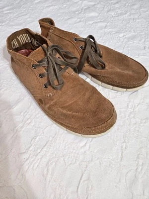 Crocs Zapatos Para Hombre Suela Elástica Con Cordones Sin Cordones Informales Tenis Marrón Tostado Talla M12 Foto 1 de 4