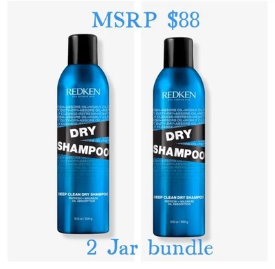 2x Redken DRY SHAMPOO Deep Clean  LARGE 10.5 oz. Max Oil Absorption  - Image 1 of 3