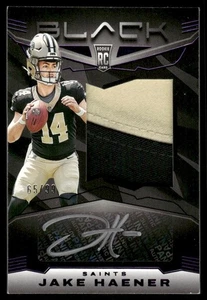 2023 Panini Black Jake Haener Rookie Patch 2 Color Patch Auto Autograph RPA /99 - Picture 1 of 2