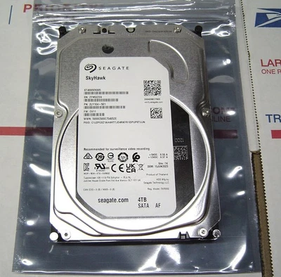 Hard Drive SEAGATE SKYHAWK 4TB  64MB SATA ST4000VX005 3.5'' HDD hard drive - Image 1 of 4