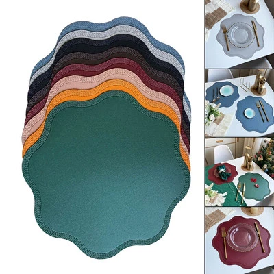 PVC Table Mat for Home and Office 6pcs Heat Resistant Skid Proof Oilproof - Image 1 of 4