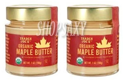 2 Jars Trader Joe's Organic Maple Butter Creamy  Seasonal 7 oz. each X 2 - Image 1 of 3