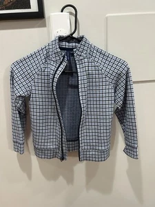 Janie And Jack Houndstooth Navy Jacket Size 6 Boys Excellent Condition  - Picture 1 of 4