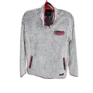 Simply Southern Fleece Sweatshirt Size Large Women's Gray Quarter Snap - Picture 1 of 7