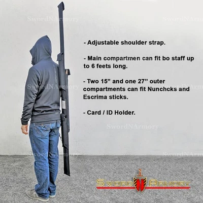 MUNETOSHI Martial Arts Dojo Carrying Bag Polyester for Nunchaku Escrima