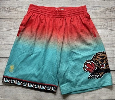 Mitchell & Ness Vancouver Grizzlies 96 Fadeaway Swingman Shorts Men's Large NEW - Image 1 of 4